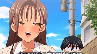 Sweet and slutty hentai schoolgirl feeds her lust for cock
