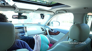 Countryside Drive Squirt Pee and Golldenshower in My Car Part 2