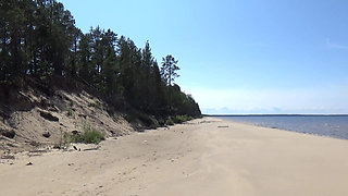 Big Leather Ass - Walk Beach