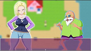 Android 18's wild adventure for a nut in Dragon Ball Part 1 - barely legal fun