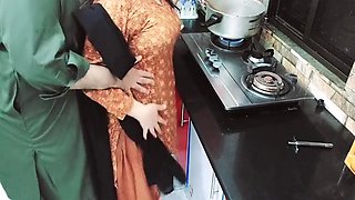 Desi Housewife Fucked Roughly In Kitchen While She Is Cooking With Hindi Audio