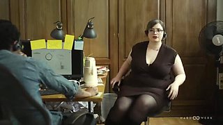 BBW Bunny Gets Double Penetration & Deep Throat - Big Tits, Big Ass Brunette Threesome