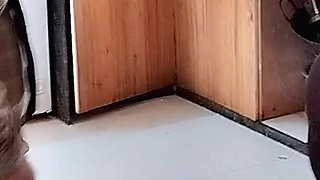 Seeing the Big Ass of the New Maid the Owner Got Excited and Fucked the Maid