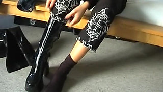 Attractive Brunette German Doll Rides Dick Until a Cumshot