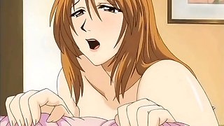 Stepmom with huge natural tits getting nailed in a wild animated fantasy