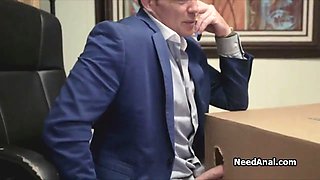 Unboxing and fucking an anal bride to be