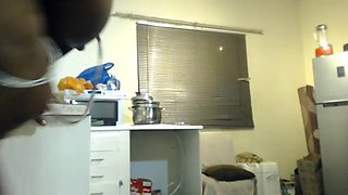 Fat Ass Ebony Bouncing Big Boobs and Masturbating