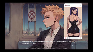 My New Girlfriend Taboo Hentai Game Ep.15 Sexting My GF While Stepsis Twerk on My Hard Cock!