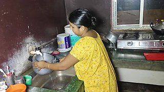 Hot Local Village Bhabhi Fucked Hard in Kitchen - Desi Sex Part 2