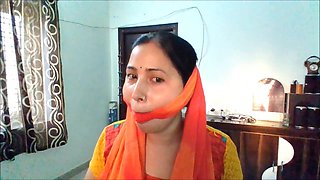 Real Indian Vlogger Wife: Gagged for the Very First Time!