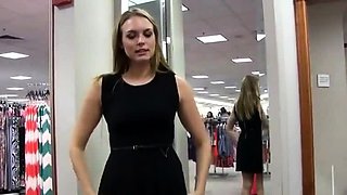 Young beauty filmed by girlfriend in changing room