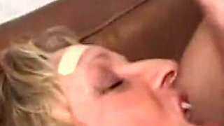 Horny Granny Gets Fucked by Two Guys