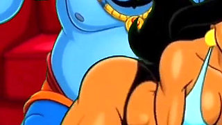 Princess Jasmine, Aladdin's Cuckolded Wife. Cartoon Parody