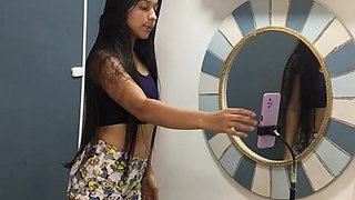 Beautiful Latina surprises her stepfather with her big ass.