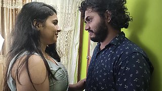 Vaishnavy Seduce Sharun Raj and Doing Hot Kiss Romance in Saree