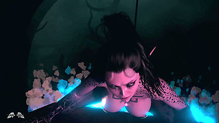 Purple Succubus Halloween Striptease - 3D VR Hentai Animation by VirtualHeaven