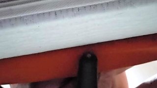 Edging myself while humping a vibrator.
