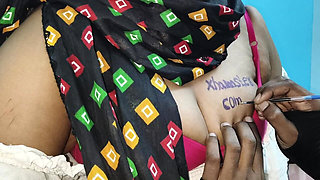 Indian Aunty Tattoo Customer,i Had Sex with Her Unexpectedly While Getting a Tattoo.romance Desi Xvideos, Hindi and Telugu