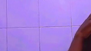 Boob punishment and extremely hard fuck in bathroom