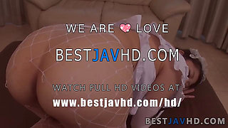 Dirty Japanese maid with extraordinaire ass, total hardcore POV romance on pipe - Horny Asian xxx woman!