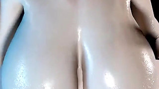 3D BBW Asian MILF Naked Her Huge Boobs and Huge Ass Got Fucked so Hard