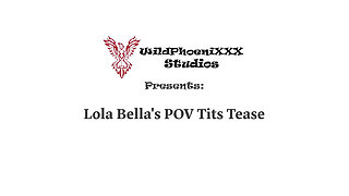 Lola Bella's POV Tits Tease: Jiggling Boobs & Nipple Play on the Bed