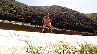Naked at a River Mouth and End up Busting a Nut!
