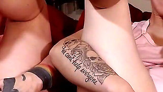 Lesbian Double Pussy Gaping Spreading Tease