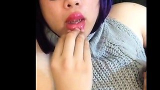 Asian Crossdresser Jerks Off Solo