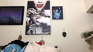 USA sexiest blonde pregnant big boobs beauty webcam show