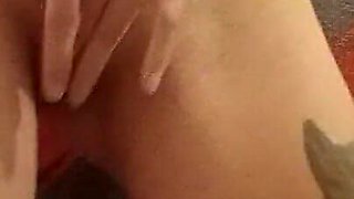 I Jerk off My Hairy Tight Pussy in the Bathroom
