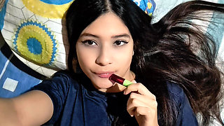 My neighbor makes a video call to me and wants to see my big cock