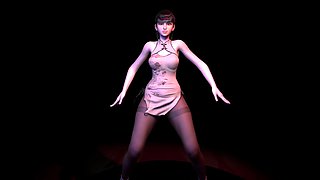 Stellar Blade Eve Hip Hop Dance in Dress - Full