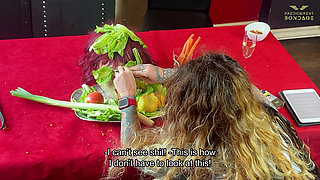 Humiliating the Powerless Slave at the Dining Table (223)