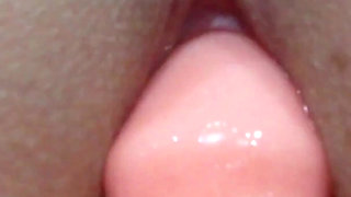 Mega Orgasm a Rabbit Dildo with Wettest Pussy Dripping Cream