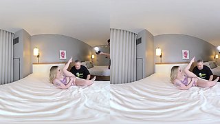 Haley Spades Makes Two Guys Cum (Non Pov)