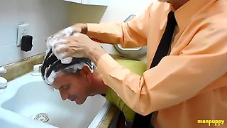 Step-Son Gets Sensual Hair Washing - Jeff Drizzle, Richard Lennox