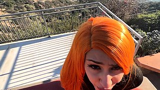 POV blowjob and doggystyle fucking