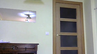 Undressing, Handjob & Cumshot at Home