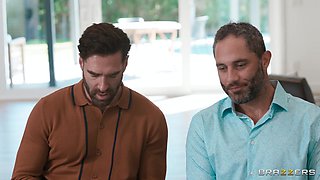 Beautiful pornstar FFM sex orgy soul-stirring movie