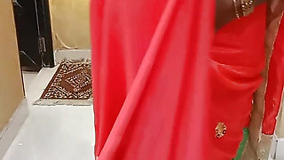 Desi Tamil  Housewife Seduces Bull in Red Underwear - Nipple Play, Cuck Watches! IndianHotwifeX