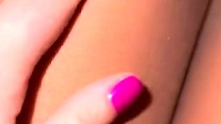 Busty brunette solo masturbation