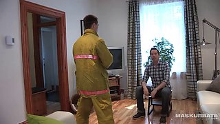 BTS - Uncut Cocked Firemen Solo Jerk - Maskurbate