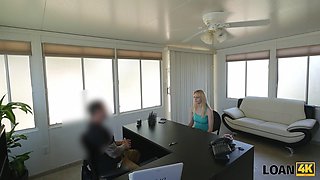LOAN4K. This blondie pussy enjoys hidden cam