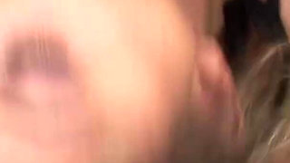 Ebony Babe with Big Ass Is Orally Satisfying a Bunch of Horny Guys