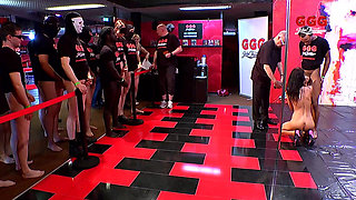 Blonde Teens in Bukkake Blowbang and Cum Swallow Ggg John Thompson