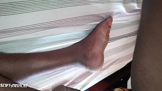 Ebony Step Mom Tight Pussy Getting Fucked Raw by a Guy Living Next Door