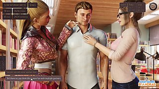 Get into some wild porn games with a deep first threesome adventure