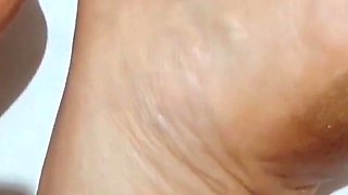 Amateur Blonde Mature Wife Enjoys Sexy Feet Worship