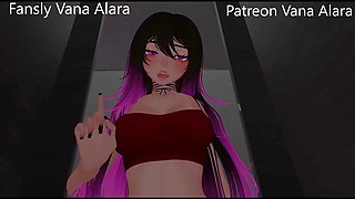 Gaming VRChat Joi with some rule 34 and female domination action